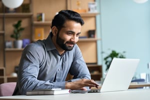 Man working from home